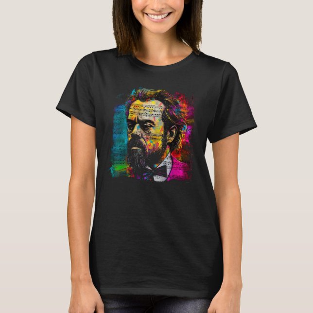 Antonín Dvorak Czech Composer Concert Music Artist T-Shirt (Front)