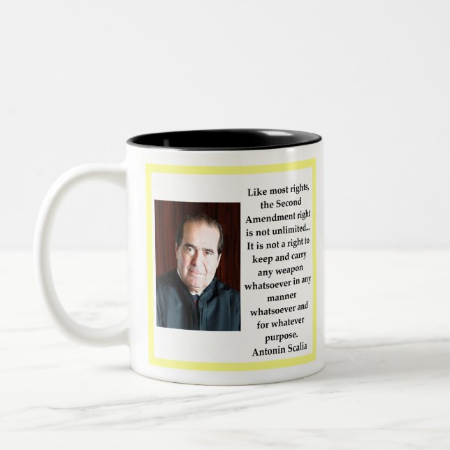 Antonin Scalia Two-Tone Coffee Mug (Left)