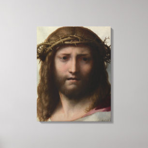 Antonio da Correggio - Head of Christ Canvas Print
