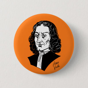 Antonio Vivaldi 6 Cm Round Badge