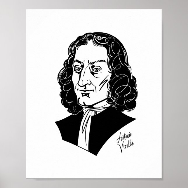 Antonio Vivaldi Poster (Front)