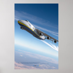 Antonov An-225 Mriya: Photorealistic 3D Art  Poster