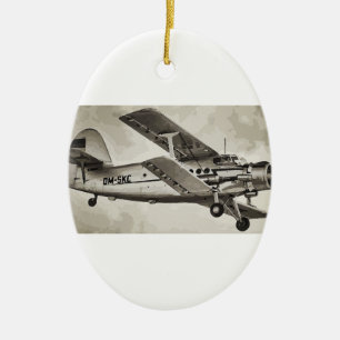 Antonov an-2 ceramic tree decoration