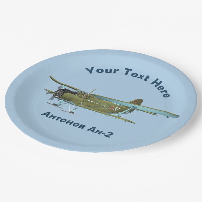 Antonov An-2 Paper Plate (Angled)