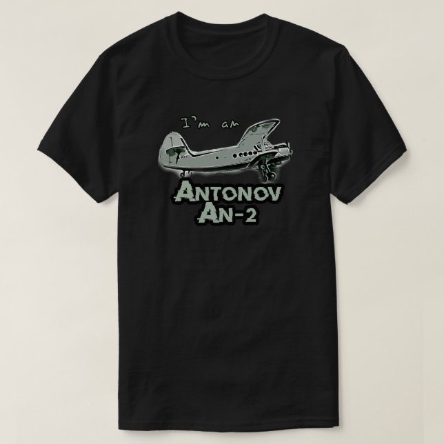 Antonov AN-2 Vintage Aircraft T-Shirt (Design Front)