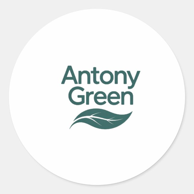 Antony green classic round sticker (Front)