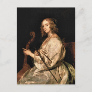 Antoon van Dyck - Portrait of Mary Ruthven wife of Postcard