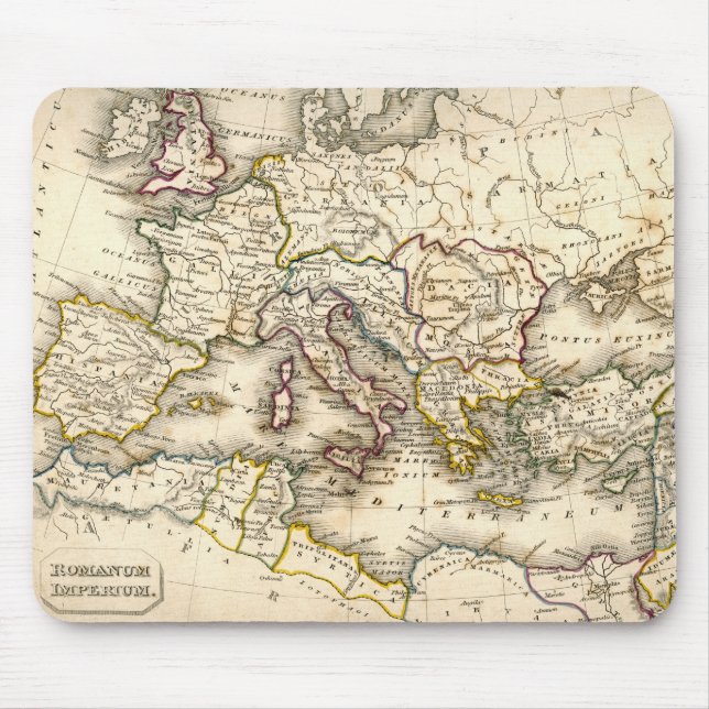 Antquie Map of Ancient Roman Mouse Mat (Front)