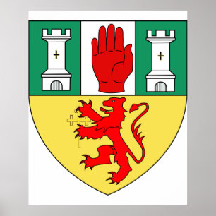 Antrim arms, Ireland Poster