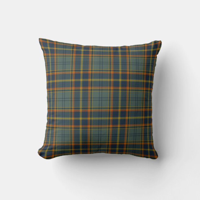 Antrim County Irish Tartan Cushion (Front)