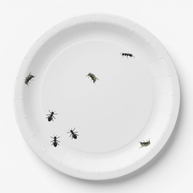 Ants And Flies Paper Plate (Front)