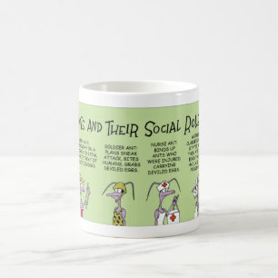 Ants and their social roles coffee mug