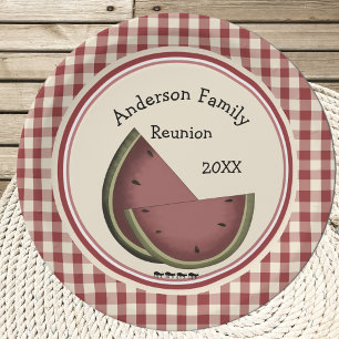 Ants and Watermelon Picnic Paper Plate