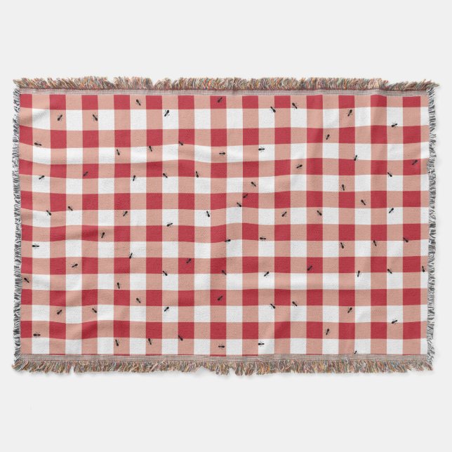 Ants at a Picnic - Throw Blanket (Front)