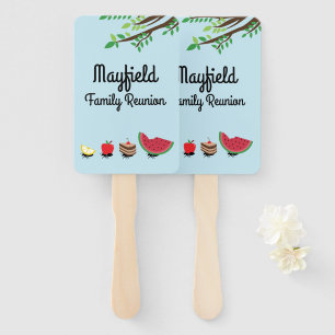 Ants Carrying Food Away Family Reunion Hand Fan