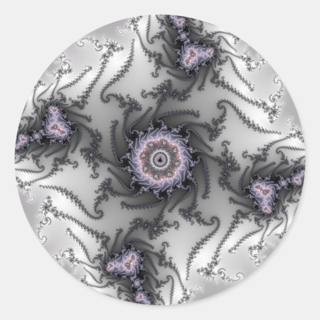 Ants - Fractal Classic Round Sticker (Front)