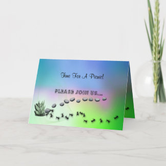 Ants Going On A Picnic invitation