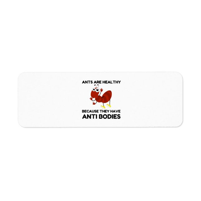 ANTS HEALTHY ANTI BODIES JOKE CARTOON (Front)
