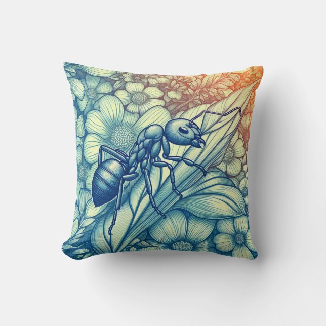  Ants in Wonderland Pillow (Front)