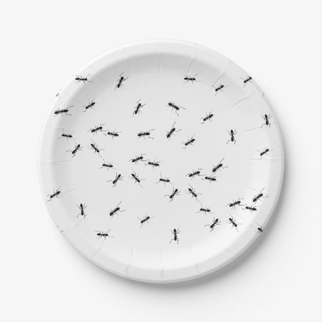 Ants in your food joke paper plate (Front)