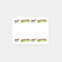 Ants on a Log Ant Celery Snack Food Picnic Post It