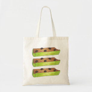 Ants on a Log Peanut Butter and Celery Sticks Tote Bag