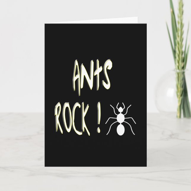 Ants Rock! Greeting Card (Front)