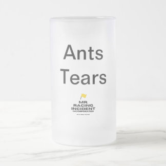 Ants tears frosted glass beer mug