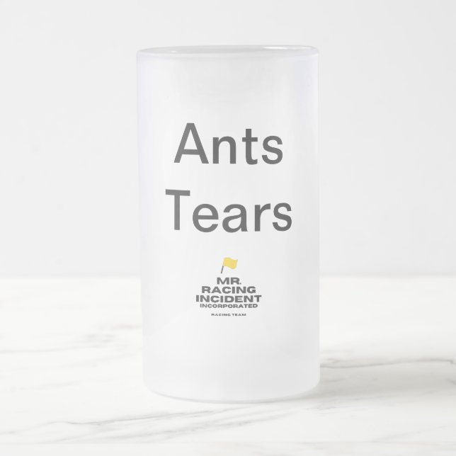 Ants tears frosted glass beer mug (Center)