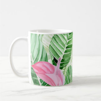 Anturio Rosa Planta Tropical Coffee Mug
