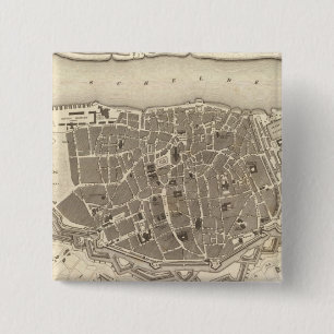 Antwerp, Belgium 15 Cm Square Badge