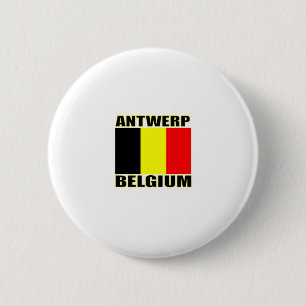 Antwerp, Belgium 6 Cm Round Badge