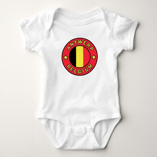 Antwerp Belgium Baby Bodysuit (Front)