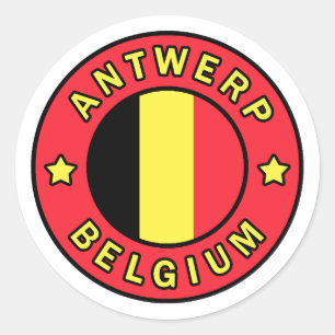 Antwerp Belgium Classic Round Sticker