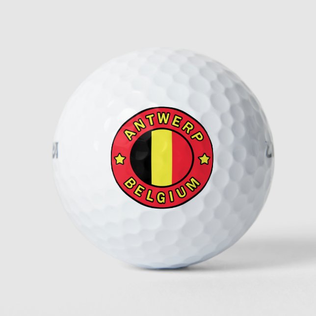 Antwerp Belgium Golf Balls (Front)