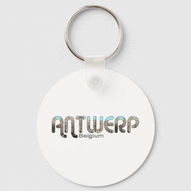 Antwerp, Belgium Key Ring (Front)