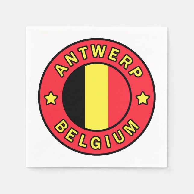 Antwerp Belgium Napkin (Front)