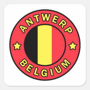 Antwerp Belgium Square Sticker