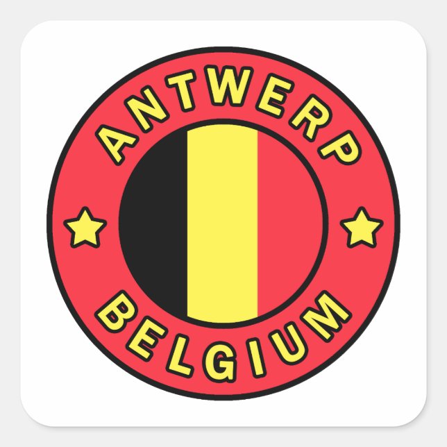 Antwerp Belgium Square Sticker (Front)