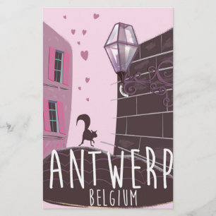 Antwerp, Belgium Travel poster Stationery
