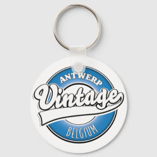 Antwerp belgium vintage logo key ring