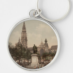 Antwerp Catherdral, Antwerp, Belgium Key Ring
