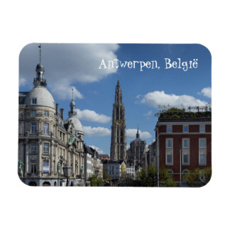 Antwerp Cityscape Belgium from Steenplein Magnet
