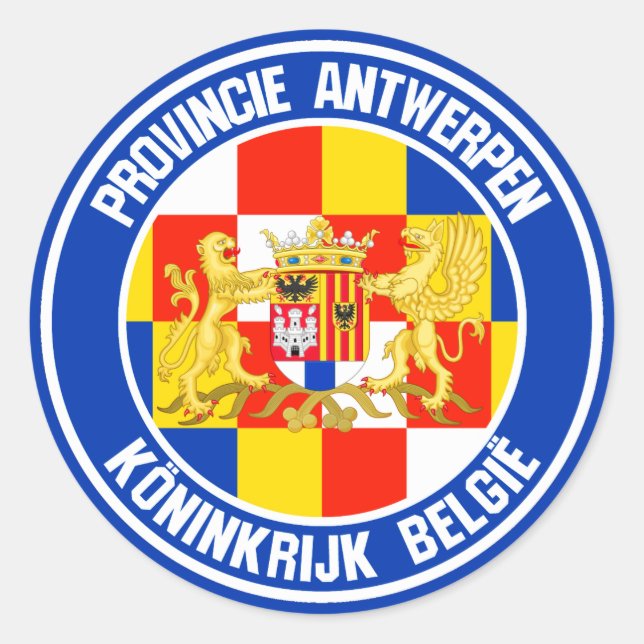 Antwerp Round Emblem Classic Round Sticker (Front)