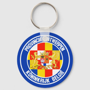 Antwerp Round Emblem Key Ring