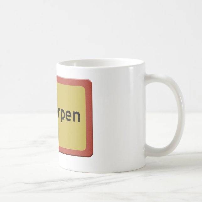 Antwerpen stadsnaambord coffee mug (Right)