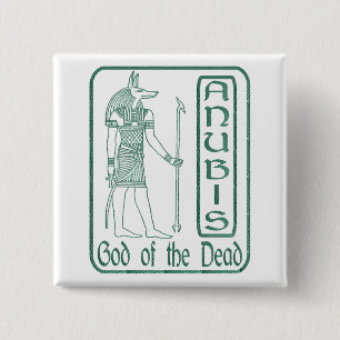 Anubis 15 Cm Square Badge