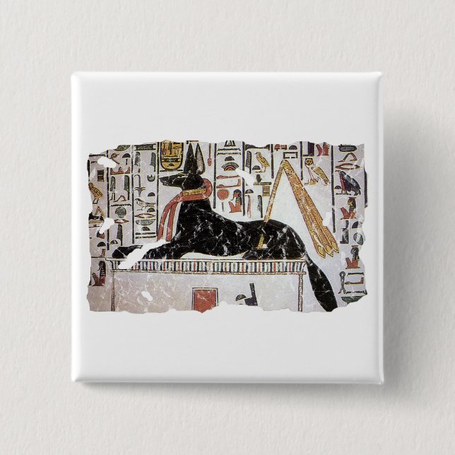Anubis 15 Cm Square Badge (Front)