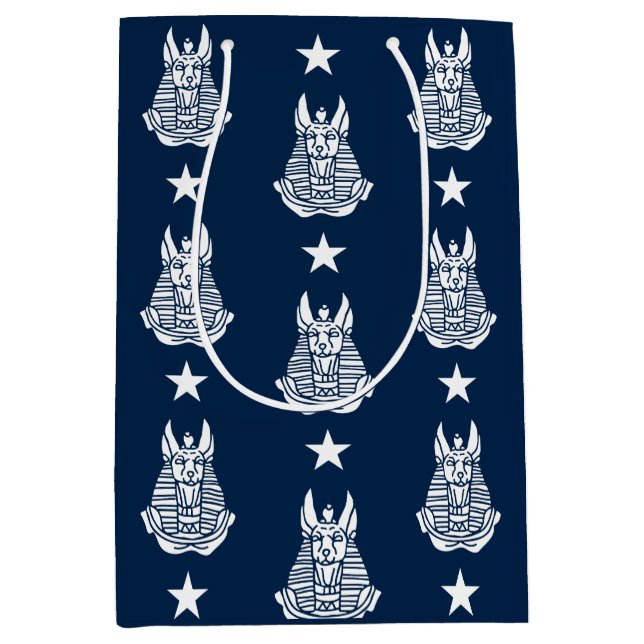 Anubis Ancient Egyptian Deity  Medium Gift Bag (Front)