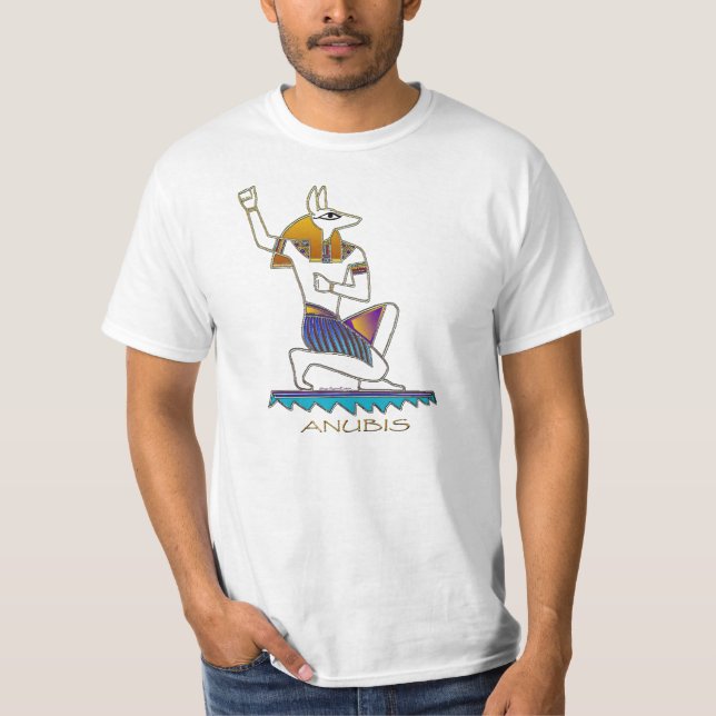 ANUBIS Ancient Egyptian God Artwork T-Shirt (Front)